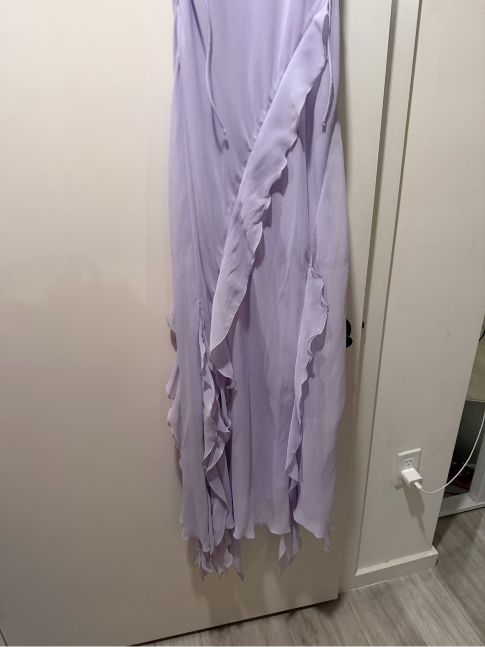 Mango Lavender Ruffle Slip Gown - Picture 6 of 6